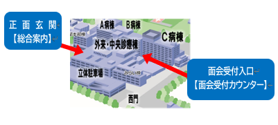 受付場所入口地図