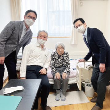 百寿者との写真 百寿者との写真