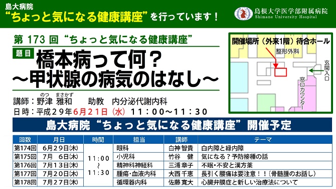 第173回健康講座