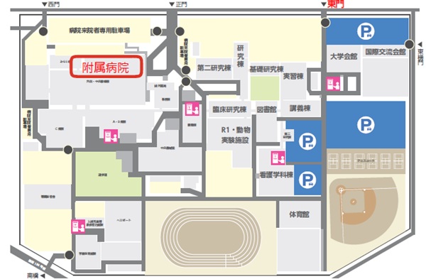 駐車場のご案内_一般来訪者MAP 駐車場のご案内_一般来訪者MAP